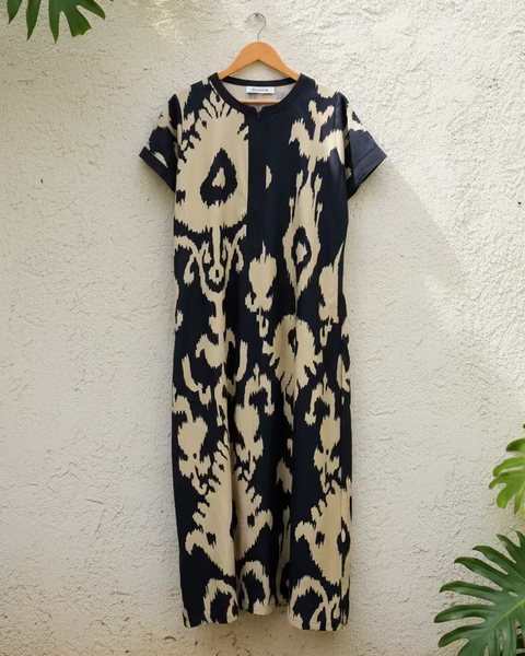 Diya Nightgown - Navy Chandeliers