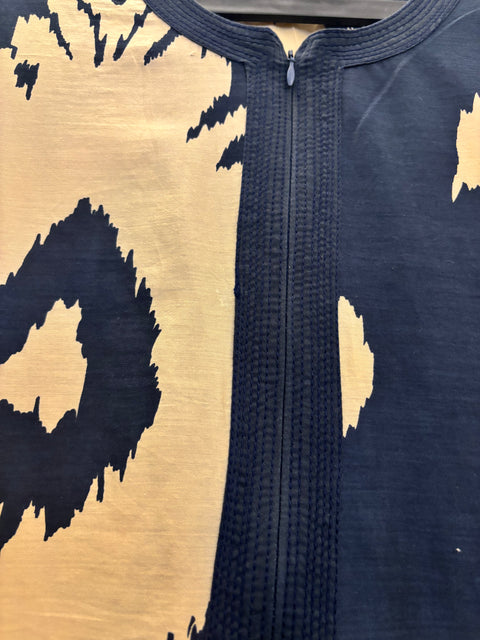 Diya Nightgown - Navy Chandeliers