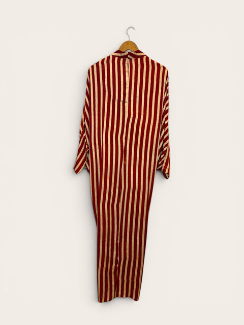 Chandrika Kaftan - Red Stripes