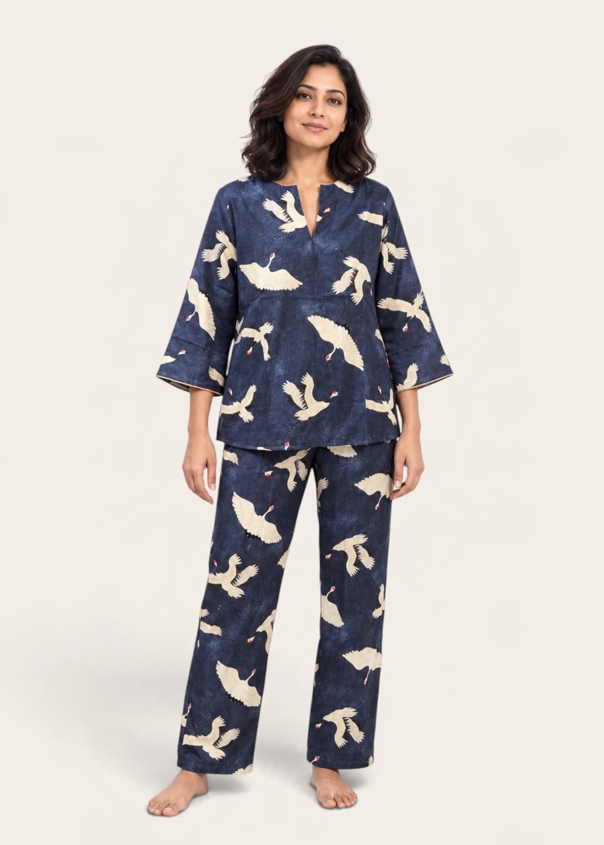 Radha Tunic Top - Blue Eyed Cranes