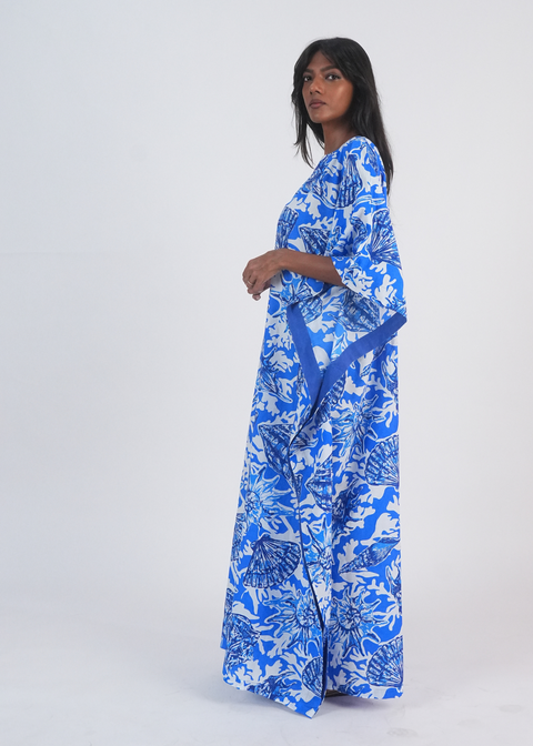Surya Caftan - Bleu Shells