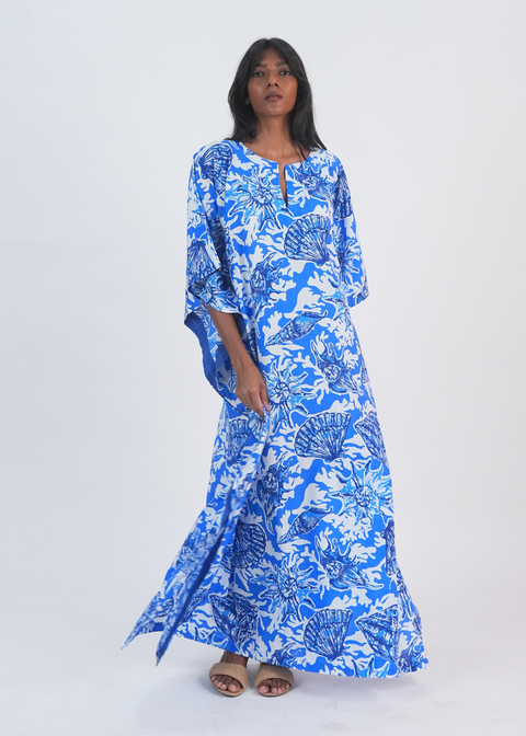 Surya Caftan - Bleu Shells
