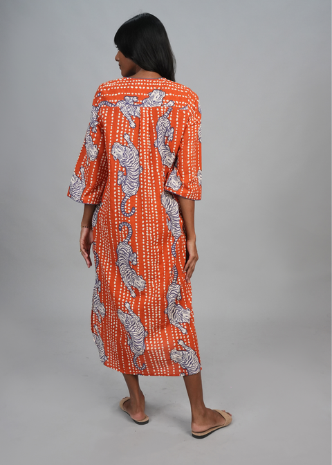 Tunic Dress - Earth Tiger