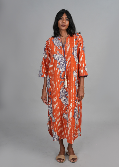 Tunic Dress - Earth Tiger
