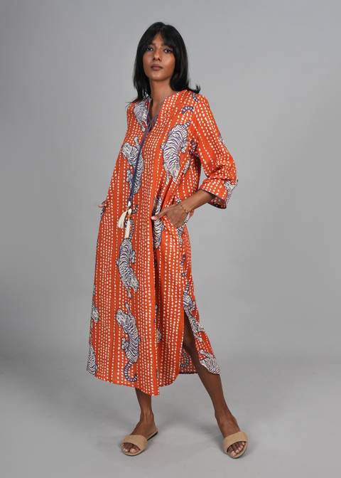 Tunic Dress - Earth Tiger
