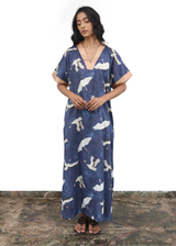 Indra Nightgown - Blue Eyed Cranes