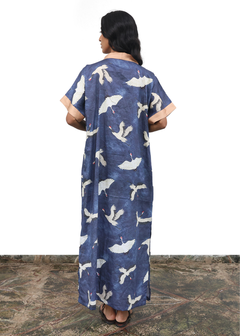Indra Nightgown - Blue Eyed Cranes