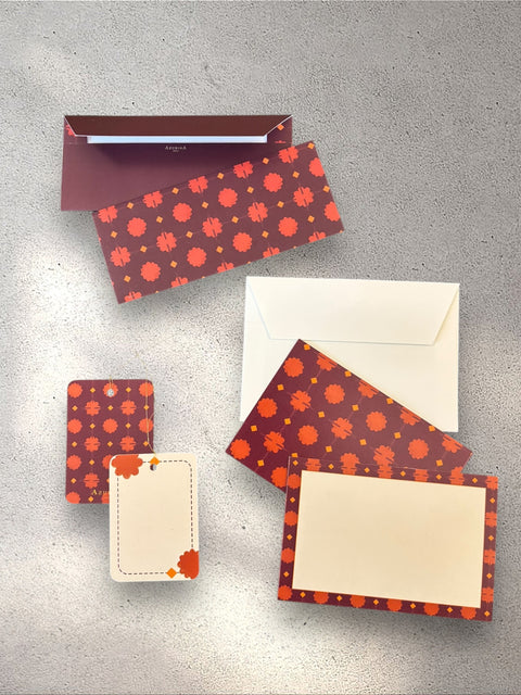 Stationery Gift Box - Marigold Geo
