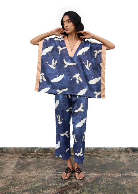 Tina Tunic Top - Blue Eyed Cranes