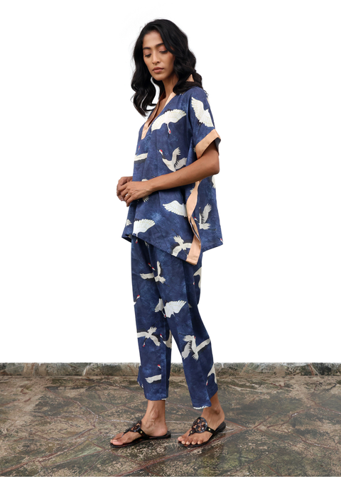 Tina Tunic Top - Blue Eyed Cranes
