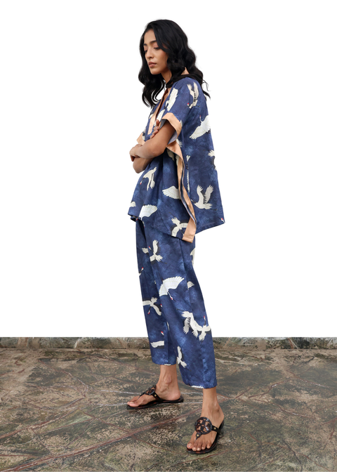 Tina Tunic Top - Blue Eyed Cranes