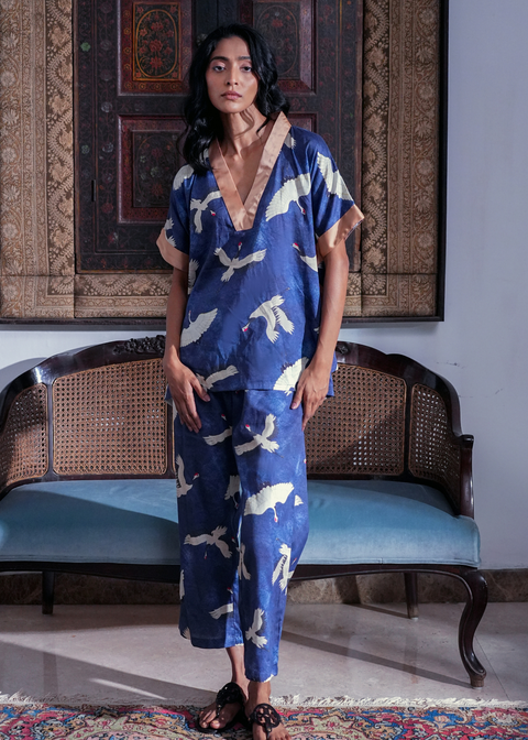 Tina Tunic Top - Blue Eyed Cranes