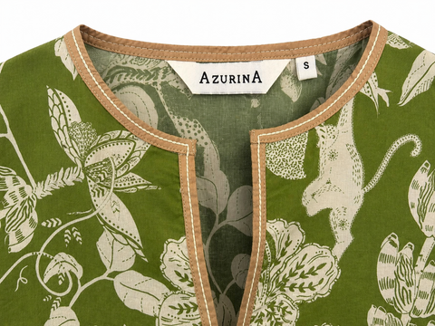 Yashoda Tunic Set - Green Jungle Boogie