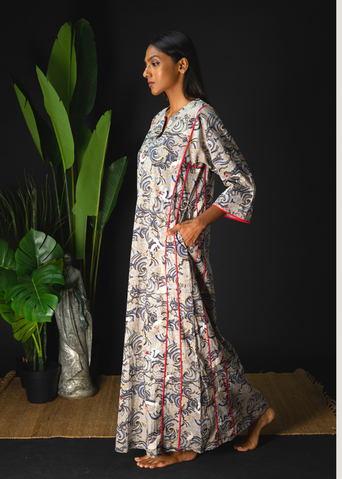 Arya Nightgown - Crayon Cranes