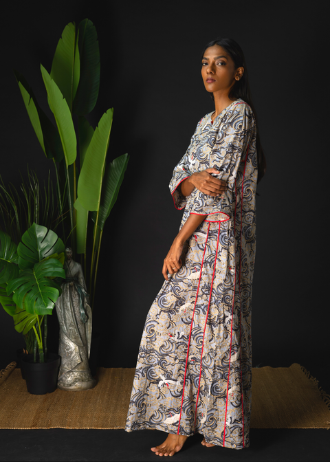 Arya Nightgown - Crayon Cranes