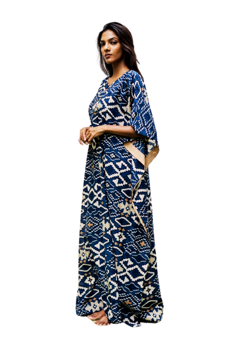 Surya Caftan - Blue Matrix