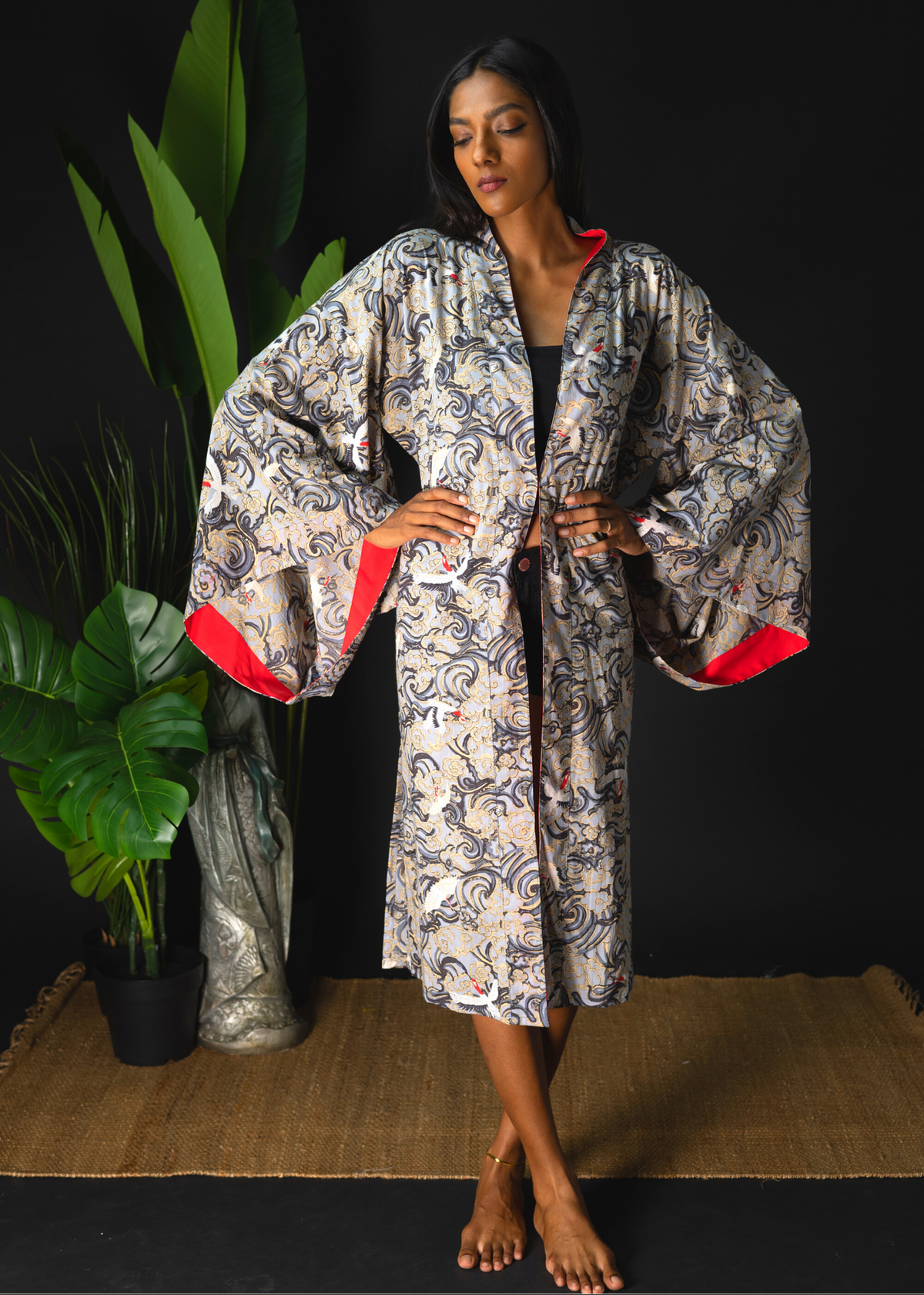 Kimono - Crayon Cranes