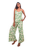 Chhaya Wide Leg Pant - Green Shadow Floral