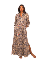 Nikki Lounge Dress - Crayon Cranes