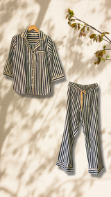 Ela Long Sleeved Cotton Pajama Sets For Women
